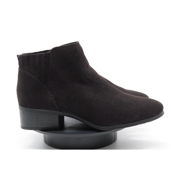 Kenneth Cole Reaction Shoes - Kenneth Cole Reaction Boots Womens Size 8.5 Black Ankle Booties Low Block Heel